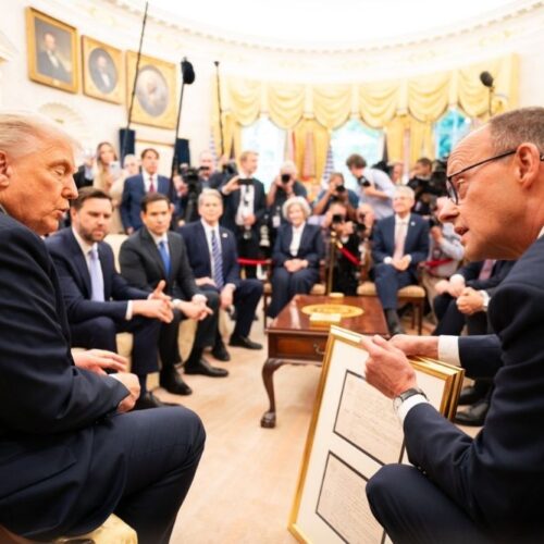 The proposal, discussed during Merz’s first official visit to Washington for talks with U.S. President Donald Trump, aims to defuse one of the most contentious fronts in the transatlantic trade relationship.